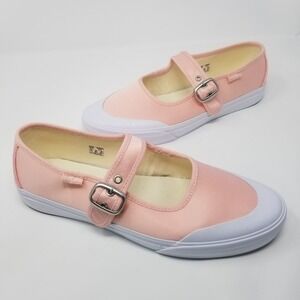 Vans Mary Jane Ballet Chintz Rose Pink Buckle Sneakers Women's Size 9.5 Men Sz 8